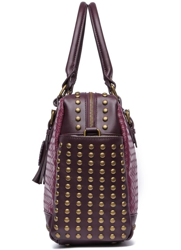 Collezione Alessandro Tasche mit trendigen Ziernieten BORDEAUX
