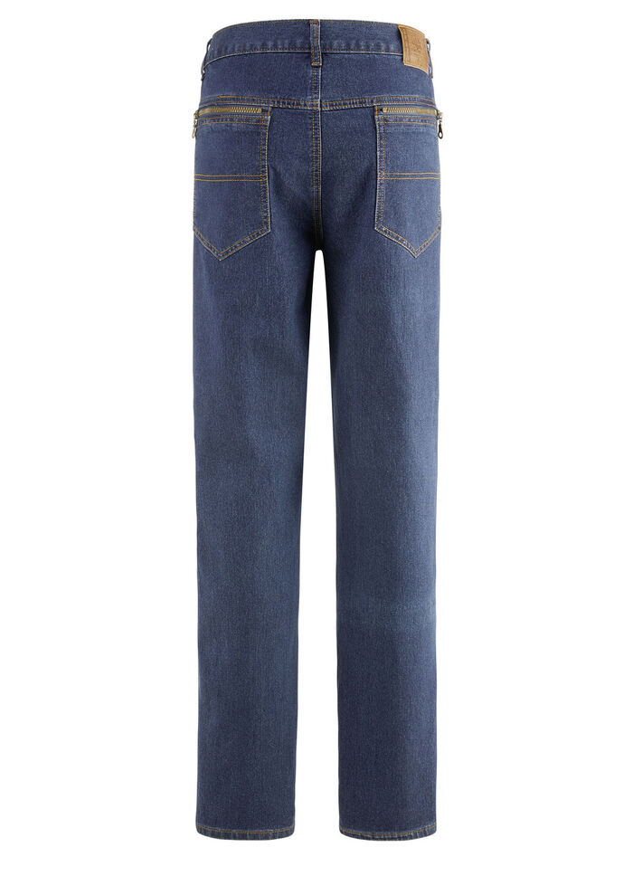 Jeans mit Dehnbundeinsätzen in 3 Farben JEANSBLAU