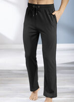 Zweierpack Schlaf- und Freizeithosen, mit Modal 1X SCHWARZ, 1X PETROL