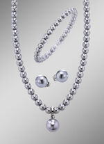 Wundervolles Schmuck-Set, 3-teilig GRAU
