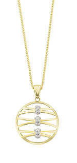 Filigraner Anh&auml;nger mit synth. Zirkonia 