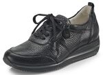 Waldl&auml;ufer, leichte Damen-Sneaker, Weite H, mit herausnehmbarem Fussbett SCHWARZ