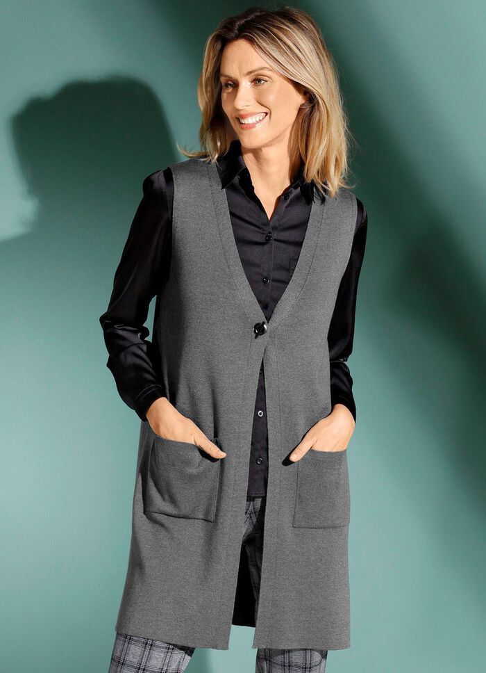 Gilet mit dekorativem Verschluss 