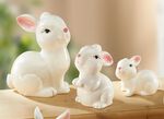 Hasenfiguren aus Keramik 