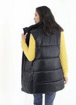 Funktions-Longgilet mit 2-Wege-Reissverschluss 