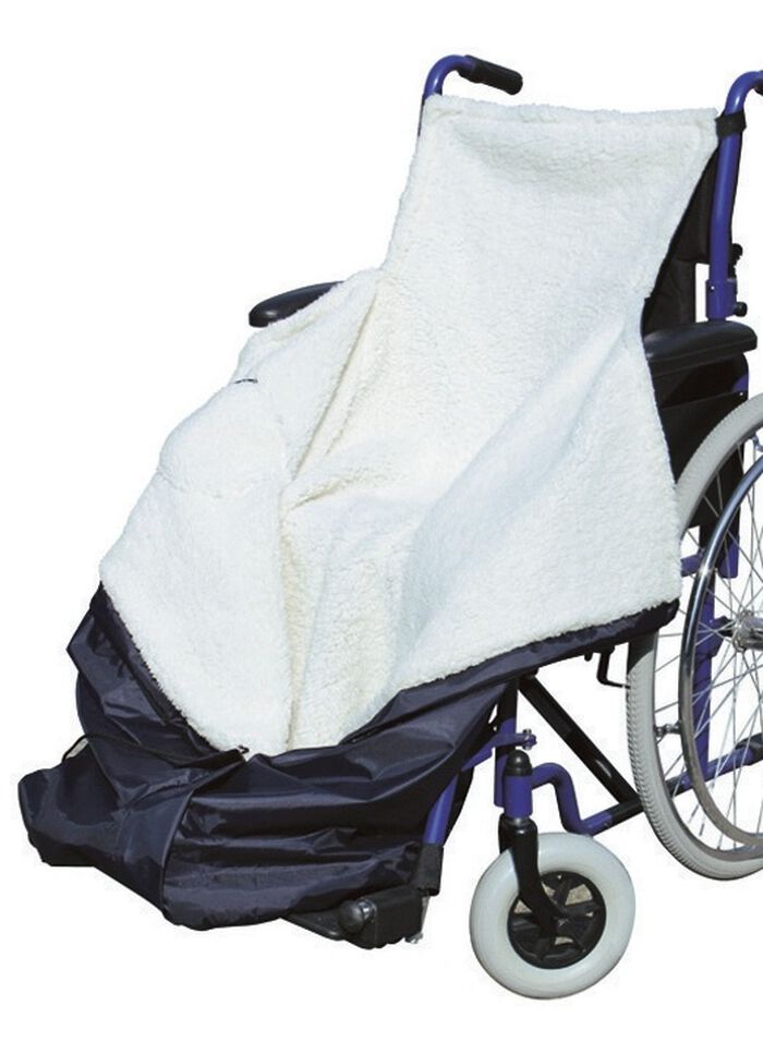 Rollstuhl-W&auml;rmesack BLAU/WEISS