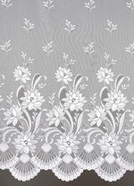 Blumenfenster-Vorhang mit Automatikfaltenband 1:3 