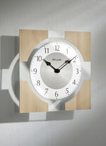 Wanduhr aus massivem Holz KERNBUCHE