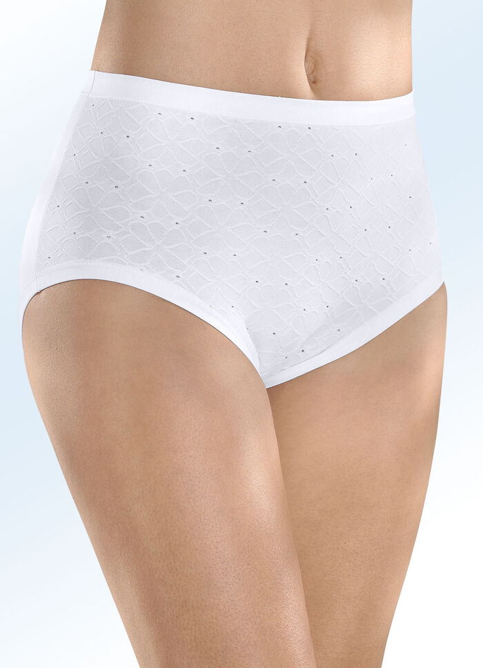Viererpack Slips mit strukturiertem Vorderteil 