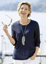Pullover mit dezentem Glanz 