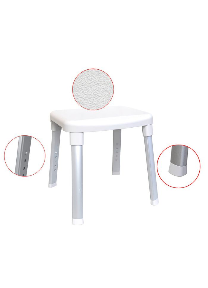 Dusch- und Badehocker mit extra grosser Sitzfl&auml;che 