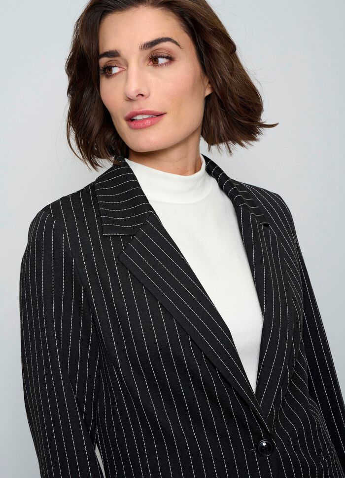 Blazer mit Streifendessin 