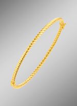 Gedrehter Armreif mit Steckschloss 