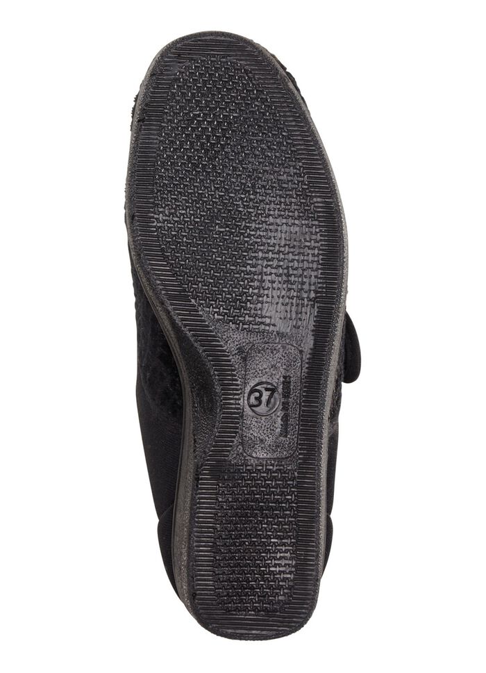 Laurina, klassische Damen-Klettschuhe, mit elastischem Samt 