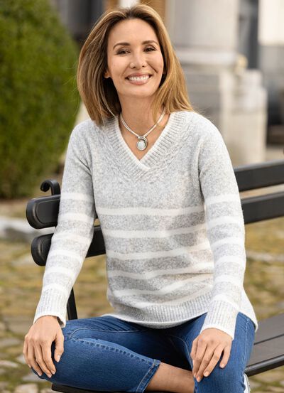 Pullover in flauschiger Qualit&auml;t 