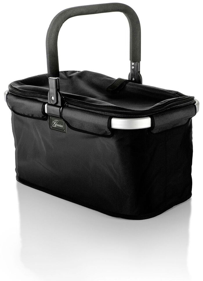 Genius Premium-Einkaufskorb aus Aluminium SCHWARZ