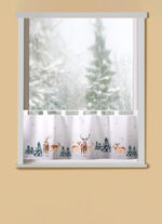 Kurzvorhang Rehe im Wald 