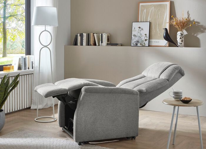 Erstklassiker TV-Sessel mit Motor und Aufstehhilfe GRAU