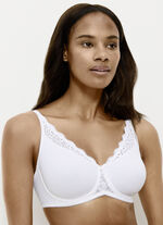 Triumph Amourette Minimzer-Bügel-BH mit Elastikspitze WEISS