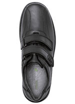 Waldläufer, bequeme Herrn-Slipper, Weite H, mit herausnehmbarem Fussbett SCHWARZ