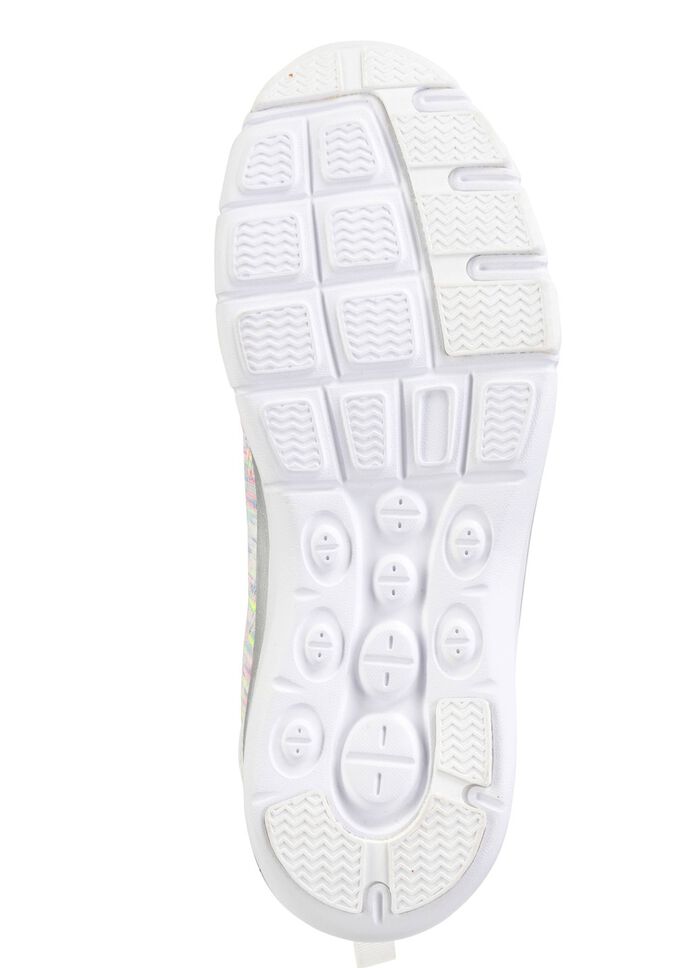 ELENA EDEN, trendige Damen-Sneaker, mit herausnehmbarem Fussbett WEISS-BUNT