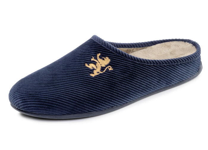 Elegante Herren-Hausschuhe, mit herausnehmbarem Fussbett MARINE