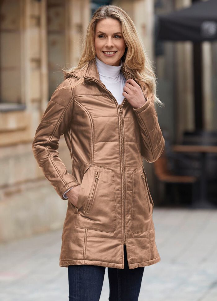 Lederkurzmantel von &laquo;Caminari&raquo; NUGAT