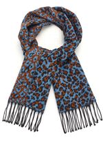 Schal mit Raubtierfell-Dessin 