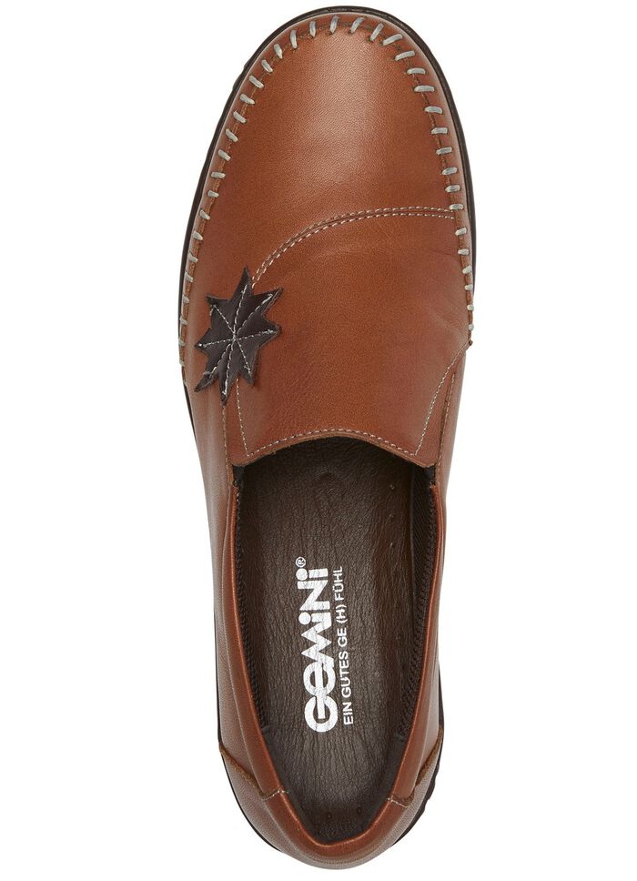 Gemini Slipper mit Leder-Applikation 