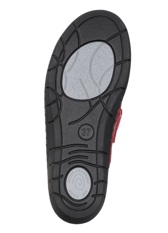 ELENA EDEN, klassiche Damen-Clogs, Weite H, mit herausnehmbarem Fussbett ROT