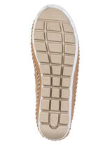 ELENA EDEN, sommerliche Damen-Slipper, Weite G, mit herausnehmbarem Fussbett CAMEL