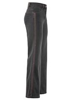 Jeans mit Ziersteppungen im Ethno-Stil 