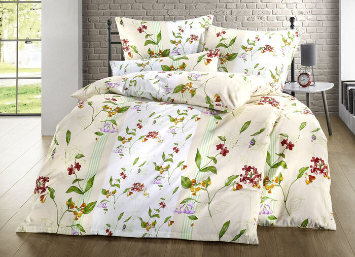 Satin Bettwäsche-Garnitur von Mesana GELB