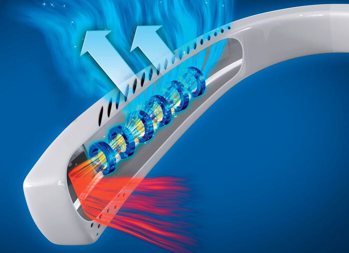 Kabelloser Cool2Go-Luftk&uuml;hler zum Umh&auml;ngen 