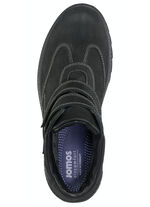 Bootie mit zwei verstellbaren Klattspangen SCHWARZ