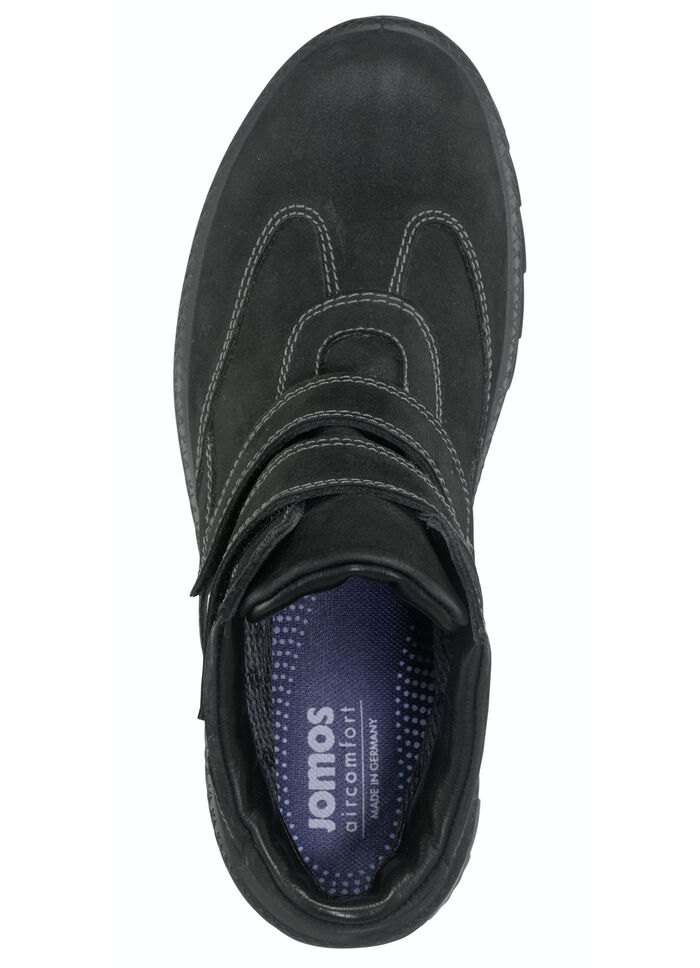 Bootie mit zwei verstellbaren Klattspangen SCHWARZ