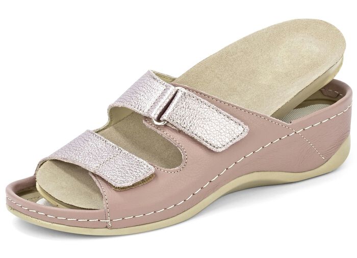 Mubb Pantolette mit Leder-Memory-Fussbett MAUVE-ALTROS&Eacute;