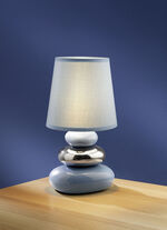 Tischlampe mit lackiertem Fuss BLAU