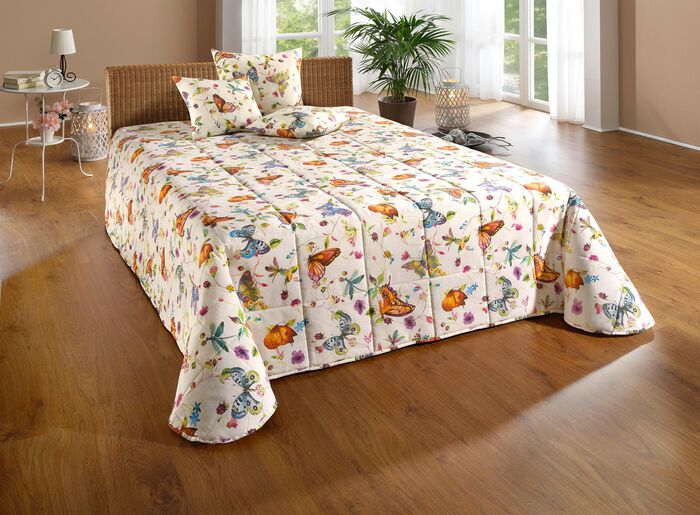 Tagesdecke und Kissenbez&uuml;ge mit Schmetterlingsmotive 