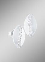 Schicke Ohrstecker mit synth. Zirkonia 