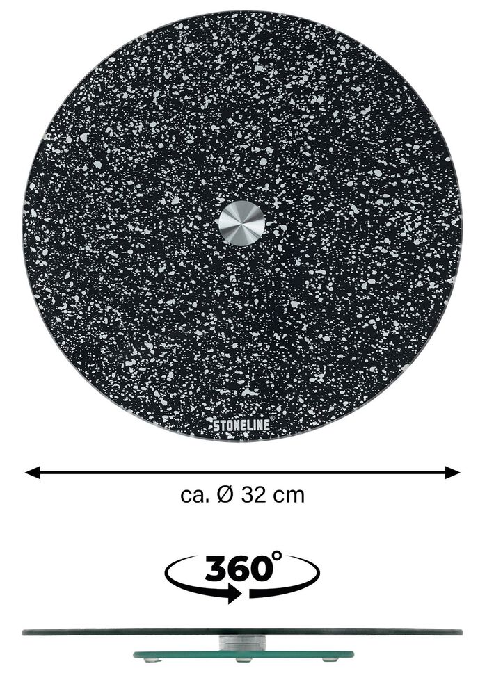 STONELINE&reg; Servierplatte aus bruchsicherem Glas 