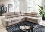 Komfortable Polsterecke mit Funktion und Bettkasten BEIGE