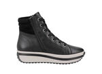 Rieker, trendige Damen-Boots, Winterschuhe, mit herausnehmbarem Fu&szlig;bett SCHWARZ