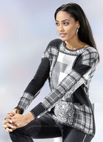 Pullover mit dezenten Glitzerakzenten 