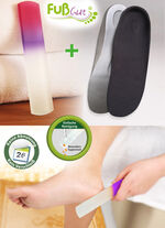 Kombi-Set, Soft-Einlage + Glashornhautfeile 