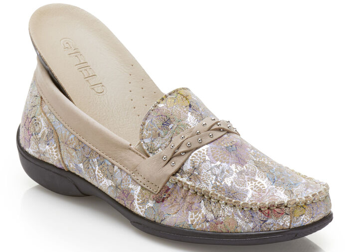 Slipper mit floralem Druck ROSÉ