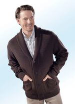 Jacke in ausgefallener Optik in 2 Farben BRAUN MEL.