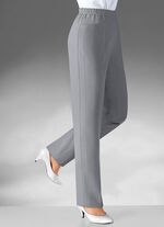 Hose in bequemer Schlupfform MITTELGRAU