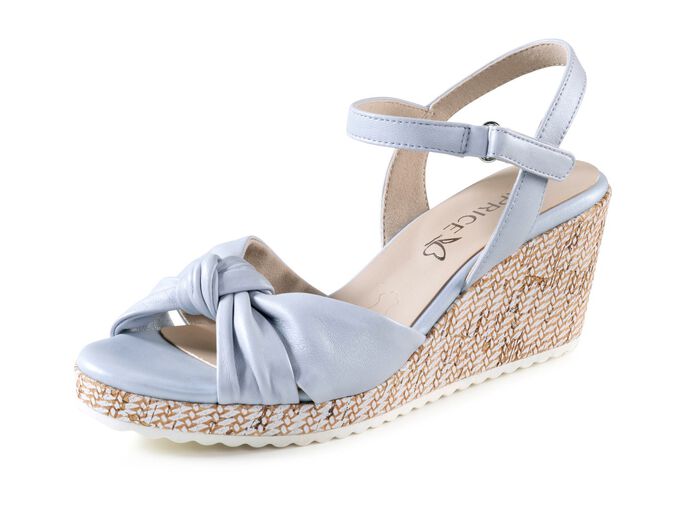 Caprice Sandalette aus weichem Nappaleder PASTELLBLEU