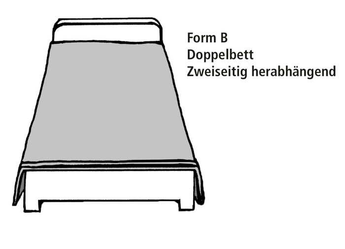 Tagesdecke und Kissenbezüge mit Blättermotiv GRAU
